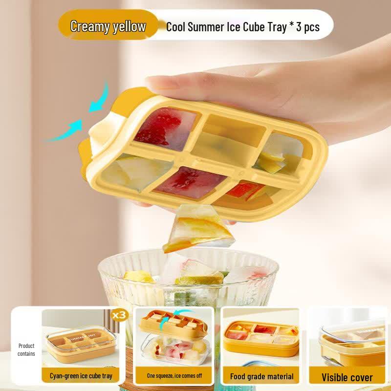 Food-Grade Silicone Ice Cube Tray