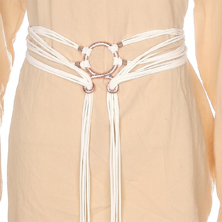 Mehrfach verwendbarer Damen-Knoten-Taillengürtel geknotetes Taillenband für Abendkleider beliebte Taillenkette für den Alltag