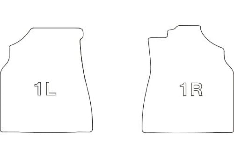 Clazzio Floor Mat 3D Type Front Only Voxy Hybrid Noah Hybrid NEW Rubber Type Black R4(2022)/1~ / R4(2022)/1~ ET-1585 [5EETA1585K]