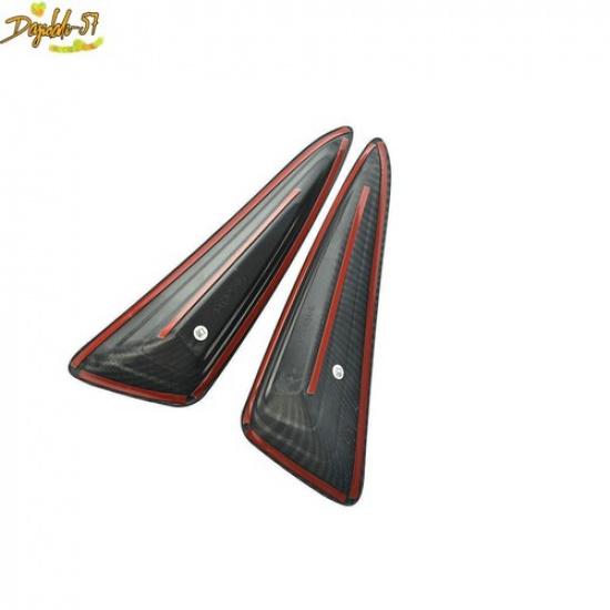 ABS Carbon Fiber Front bumper Fog Light Lamp Cover Trim For Toyota CHR 2017-