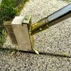 Stainless Steel Weeds Removal Brush with Adjustable Long Handle Crack Weeder Tool for Moss and Weeds Cleaning in Garden