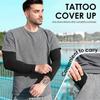 4 Paires de Manches de Protection Solaire Anti-UV pour Hommes et Femmes, Manches de Protection Solaire Refroidissantes à Compression - Sports - Exercice - Cache-Tatouage 4 Paires