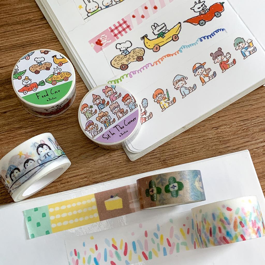 1pcs/1lot Decorative Adhesive tapes Vegetable and fruit cart coil masking tapes Junk Journal