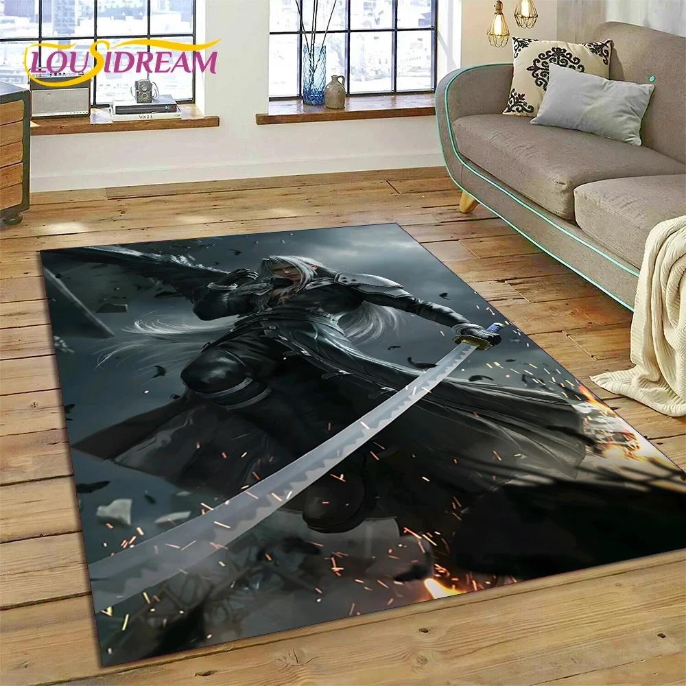 Final Fantasy Series Games Cartoon Carpet Rug for Bedroom Living Room Home Sofa Decoration,Children Game Large Decor Floor Mat