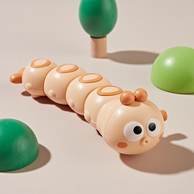 Ovly Cute Clockwork Wobbly Caterpillar Wind Up Toy Cartoon Kawaii Little Bug Decompress Anti-stress Fidget Baby Learning Toys Gifts