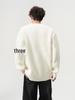 Men's Autumn/Winter High-End Trendy Three-Stripe Round-Neck Knit Sweater Jacket