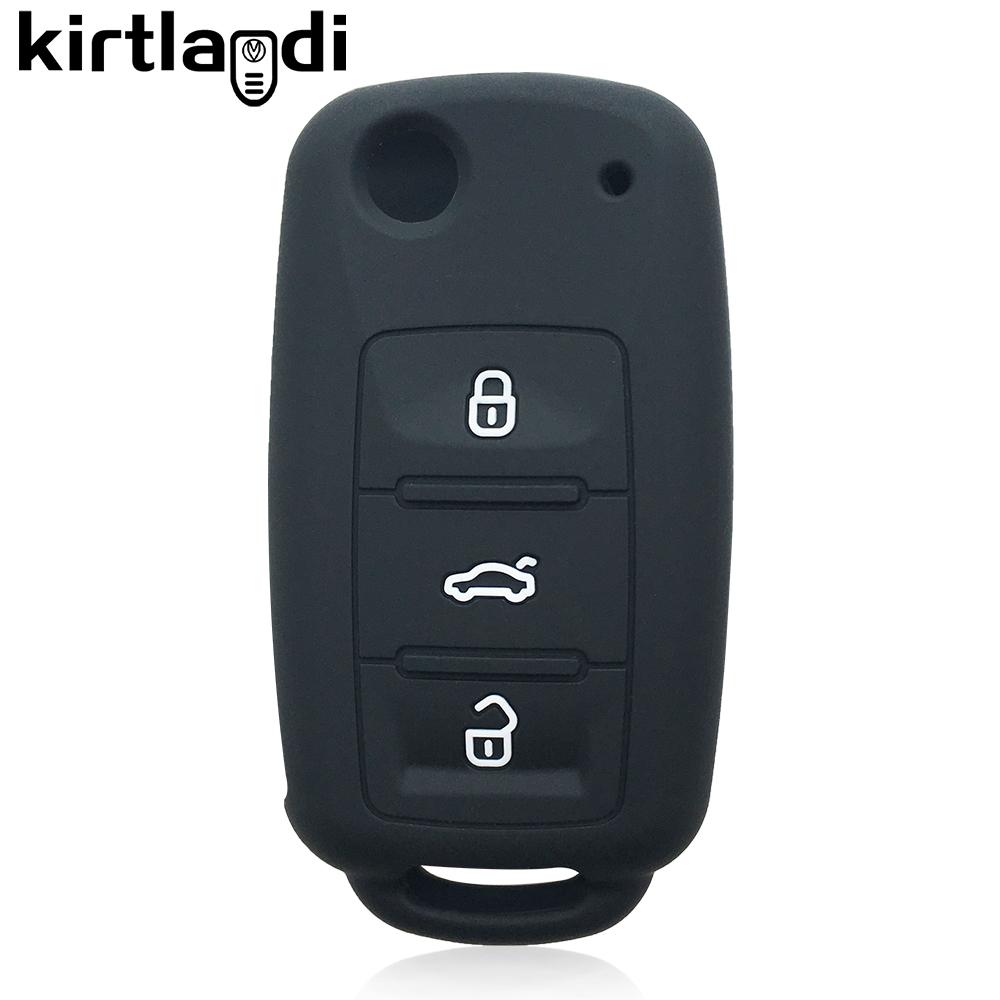 Silicone Case Key Cover Remote Fob Case for Volkswagen VW Bora Polo Jetta Passat B5 Golf 6 Beetle Caddy for Skoda Octavia Ibiza