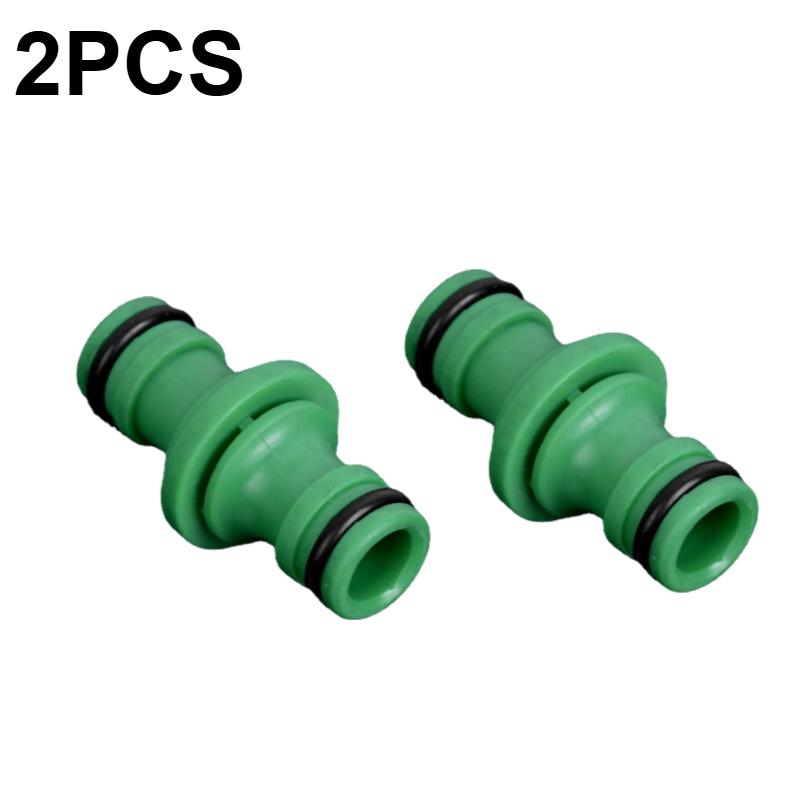 5PCS Double Plug Hose Connector Extender for Car Washing Garden Pipe Connecting Quick Joint Irrigation Watering Plumbing Fitting