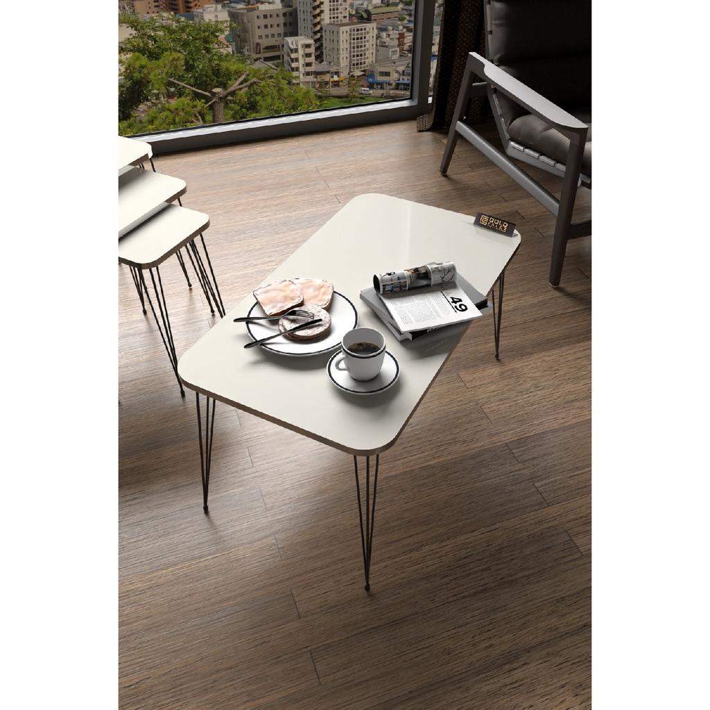 Coffee Table Kr Black Wire Leg Silver Walnut