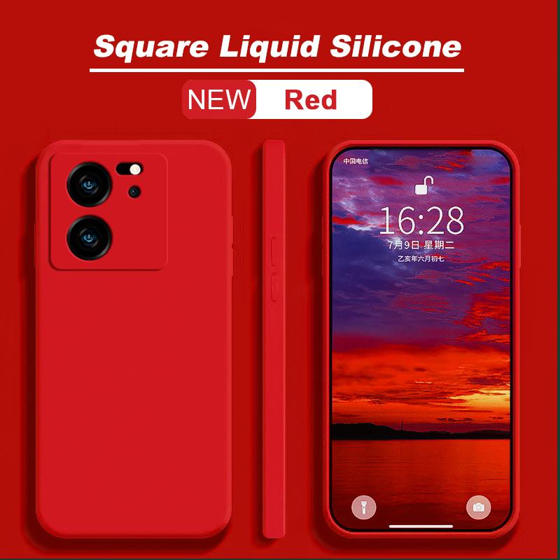 For Xiaomi 13T 13 T Pro Case Square Liquid Silicone Phone Cases For Xiaomi Mi 13T 13 T Mi13 Mi13T Xiaomi13T Pro Soft Back Cover