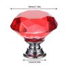 Schubladenbeschläge Schrankgriffe Türknöpfe Kristallglas-Knöpfe Diamant-Zuggriff Schrankgriffe