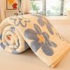 Active Printing Dyeing Double-sided Plush Blanket Dormitory Single Blankets Soft Skin Friendly Bed Sheets Bedclothes Multi Functional Covers 1pcs