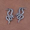 Fashion Chinese Dragon Earrings Stainless Steel Unique Handsome Loong Ear studs for Women Gift Vintage Male Jewelry Accessories
