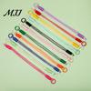 Colorful Macaron Lanyard Braided Rope Pendant Short Wrist Strap with Hanging Ring Wear-resistant Wear-Resistant Lightweight Portable Water Bottles
