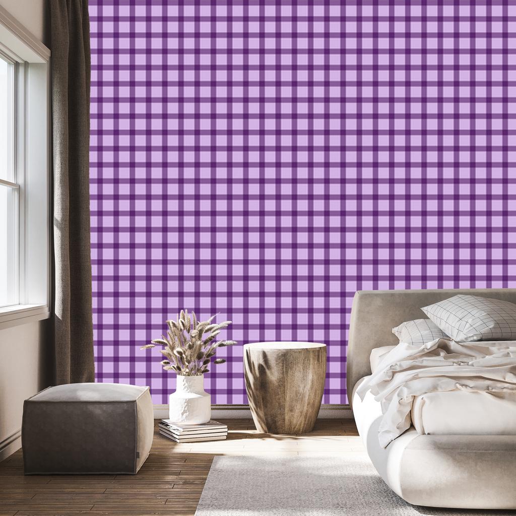 Purple Plaid Wallpaper - Purple, Lavender, and Plum 50x1000