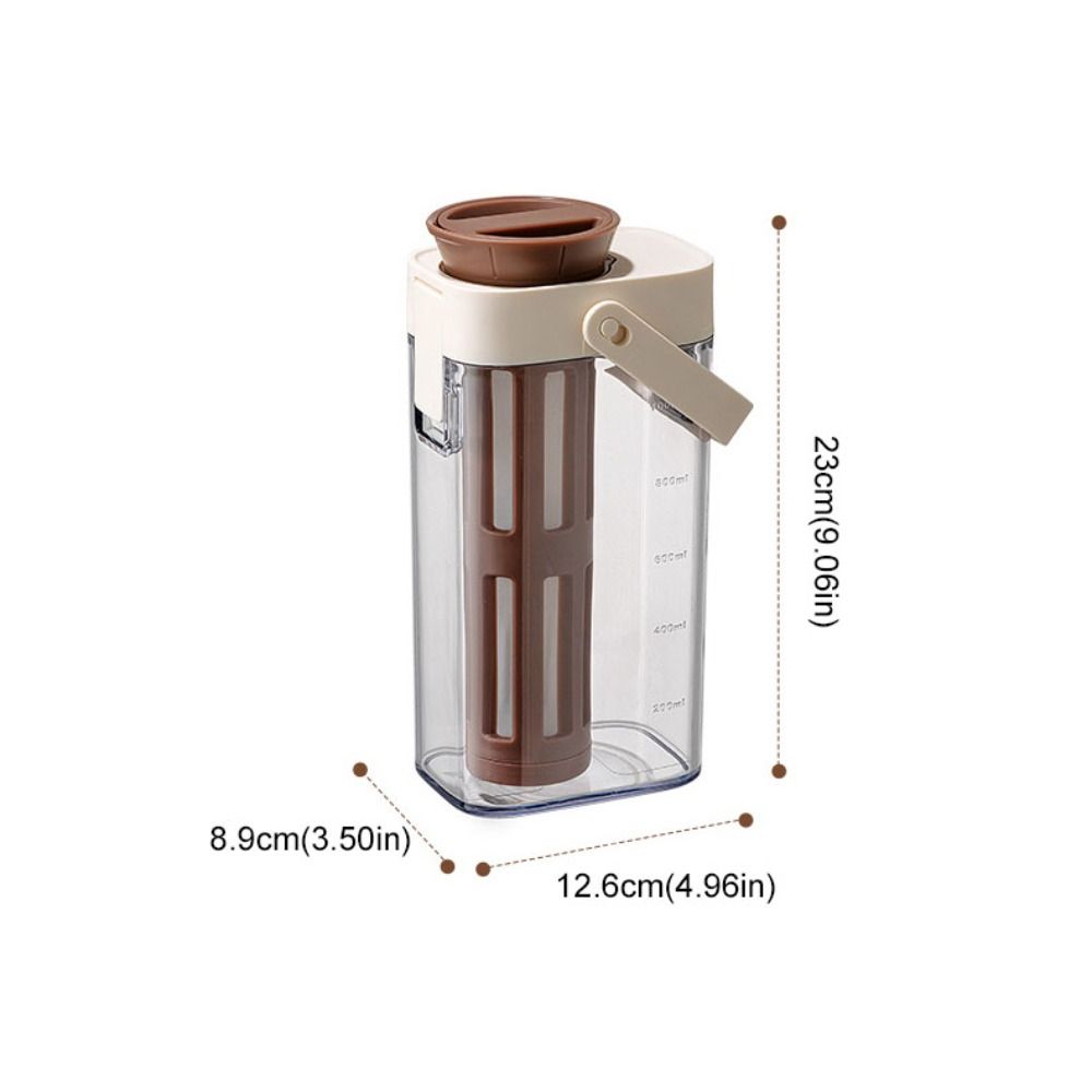 Transparent Coffee Cold Brew Pot Plastic Tea Pitcher Water Bottle Water Jug  Office