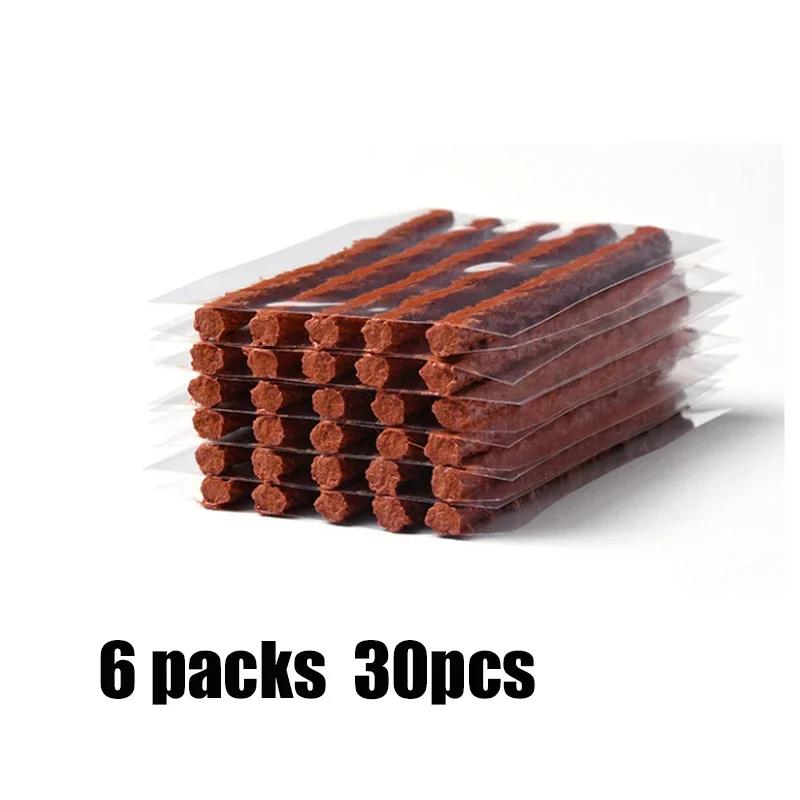 Car Tire Repair Tools Kit with Rubber Strips Tubeless Tire Tyre Puncture Plug Seal Repair Tool Kit for Bicycle Motorcycle Car
