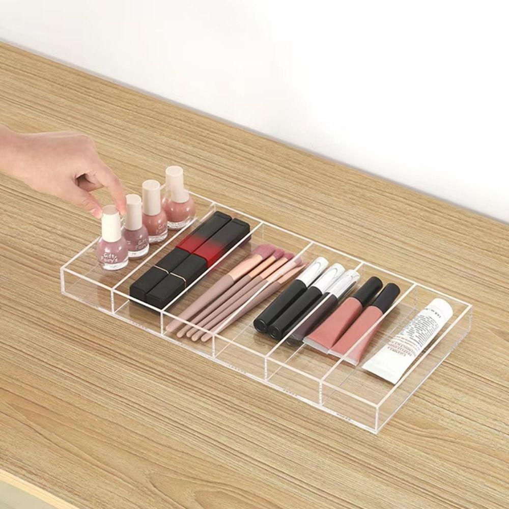 6 Compartments Clear Sunglass Holder Reusable Glasses Storage Case Eyewear Display Rack  Cosmetics