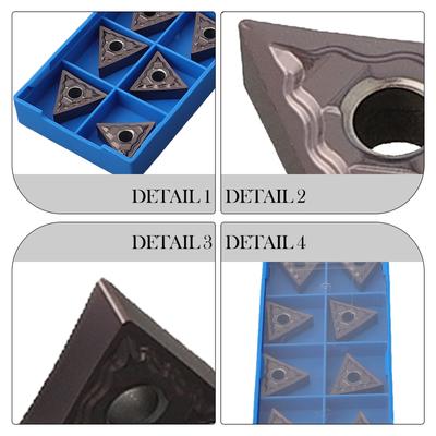 Practical TNMG160404-HA Insert Insert Turning Tool PC9030 Easy To Replace For Stainless Steel High Grip Strength