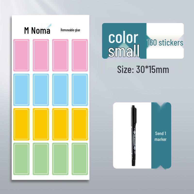 Waterproof Transparent Adhesive Name Stickers - Colorful and Self-Adhesive Labels