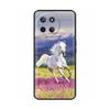 Für Realme 11 4G Hülle Silikon Weich Marmor Blume Schwarzer Stoßfänger Fundas Coque Für OPPO Realme 11 4G 6.43" realme11 Bemalte Abdeckungen