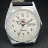 JAPAN VINTAGE REFURBISHED SEIKO 5 AUTOMATIC 6309A MENS WHITE WATCH a442579-1