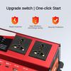 3000W/4000W/6000W Intelligent Display Power Inverter With Light High Power Portable Car Inverter Red Power Converter