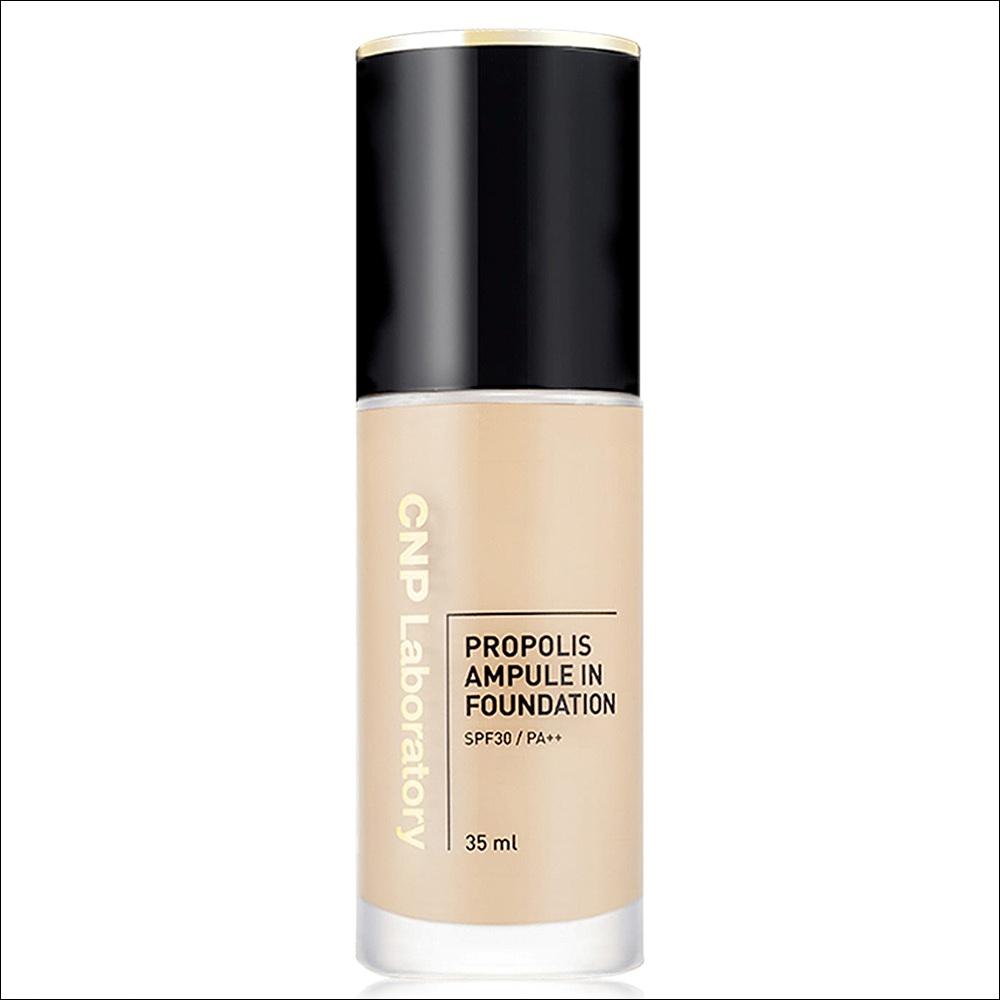 [CNP Laboratory] Propolis Ampule In Foundation 35ml - #21 Light Beige, SPF30 PA++, Radiant Honey Glow, High Coverage Liquid Foundation, K-Beauty
