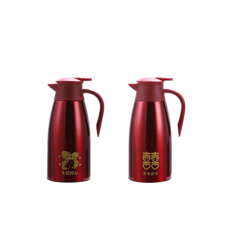 Thermos Kettle 2000ml Vacuum Flasks Portable Stainless Steel Thermos Kettle Water Bottle Office Thermal Insulation Kettle