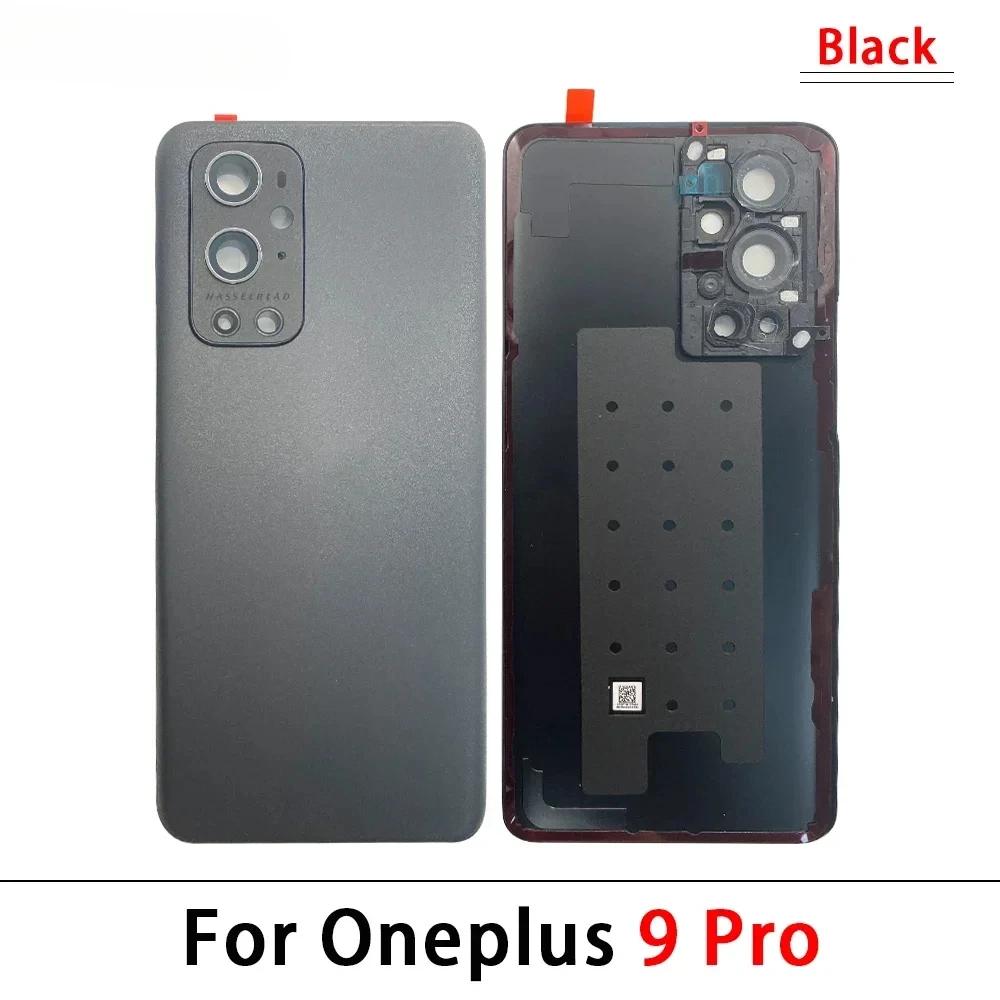 Glass Back Cover For Oneplus 9 9R 10 Pro Rear Panel  Replacement Rear Housing with Adhesive  With Camera Lens