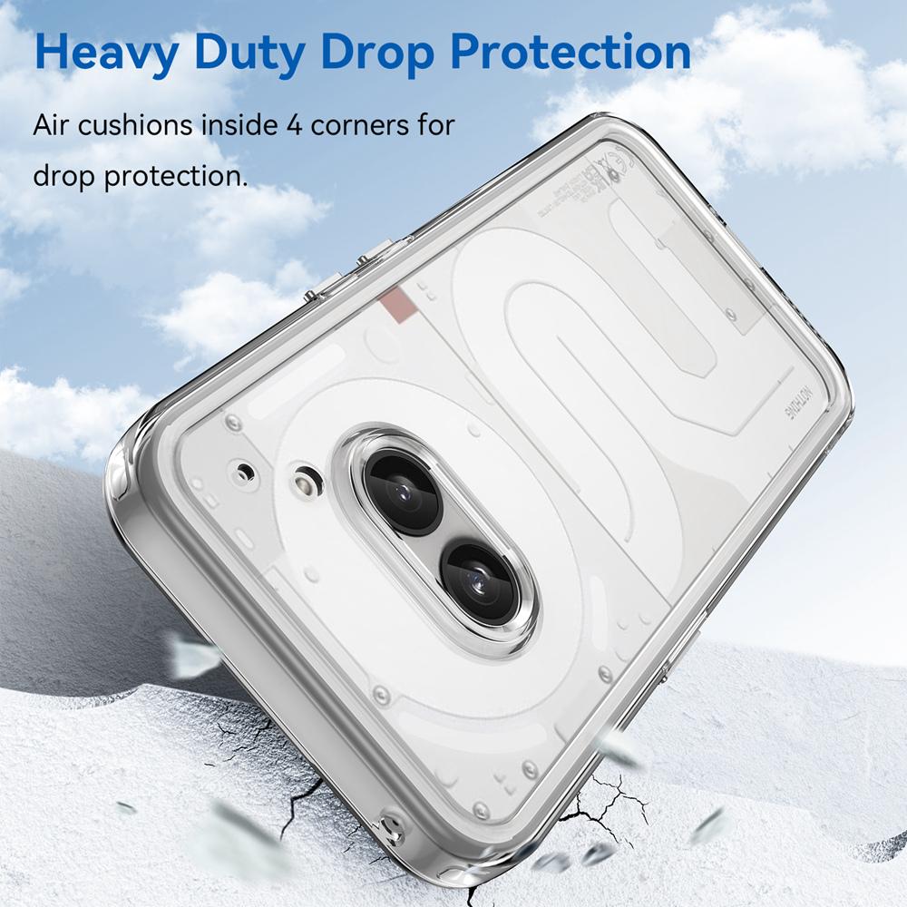 KEYSION Transparent Shockproof Case for Nothing Phone 2A Plus Soft TPU Silicone Clear Phone Back Cover for Nothing Phone 2A Plus