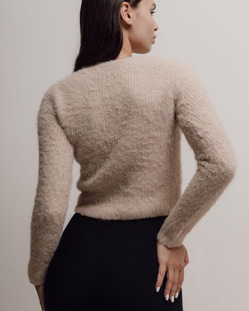 Kort genser Dilvin 10659 beige