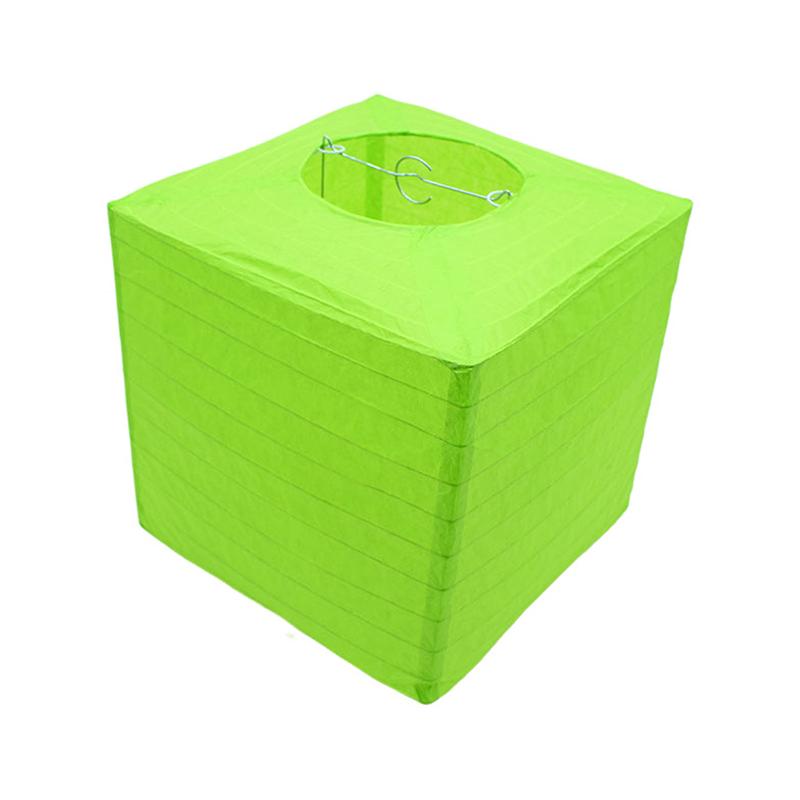 Hand-Painted Square Paper Lanterns Diy Foldable Hanging Decor Without Candles For Indoor/Outdoor Parties, Weddings, Home Garden