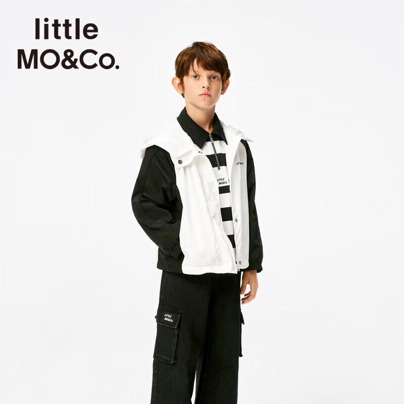 little MO&Co. Kids Athletic Hooded Jacket 130