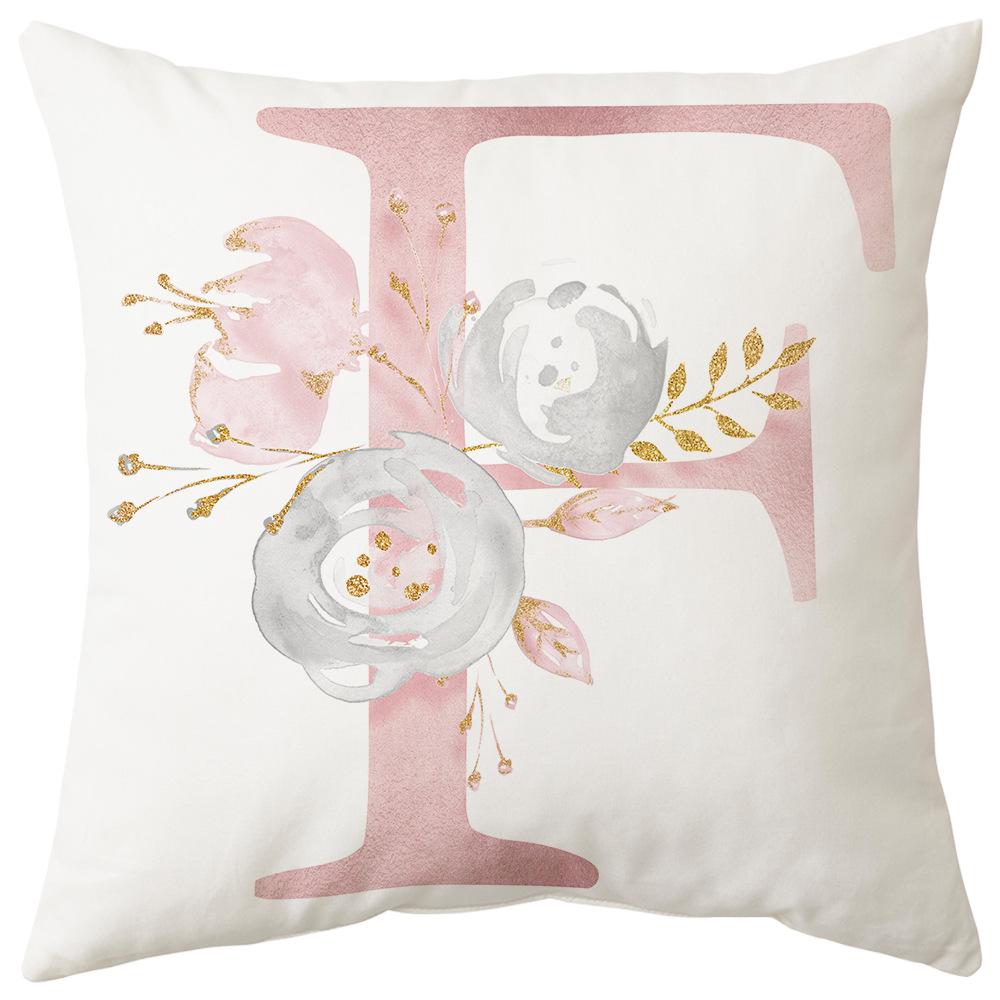 Pillow Cover Letter Valentine's Day Living Room Sofa Pillow Car Waist Pillow Pillow Cover Bedroom