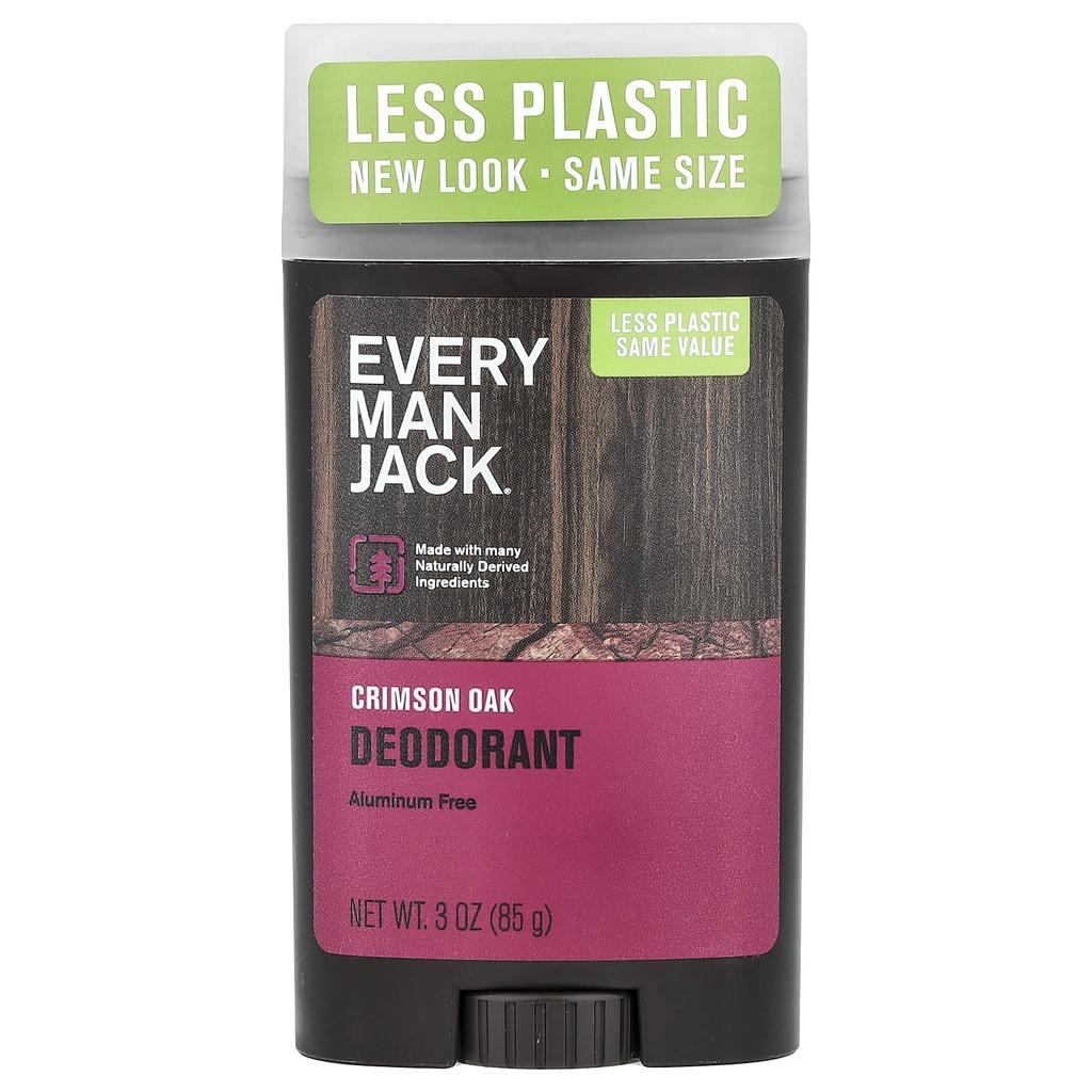 Every Man Jack, Deodorant, Aluminum-Free, Crimson Oak, 85g (3oz)