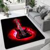 Tappetini stampati in 3D con chitarra colorata per soggiorno, tappeti antiscivolo, camera da letto, comodino, decorazione moderna per la casa, tappetini lavabili