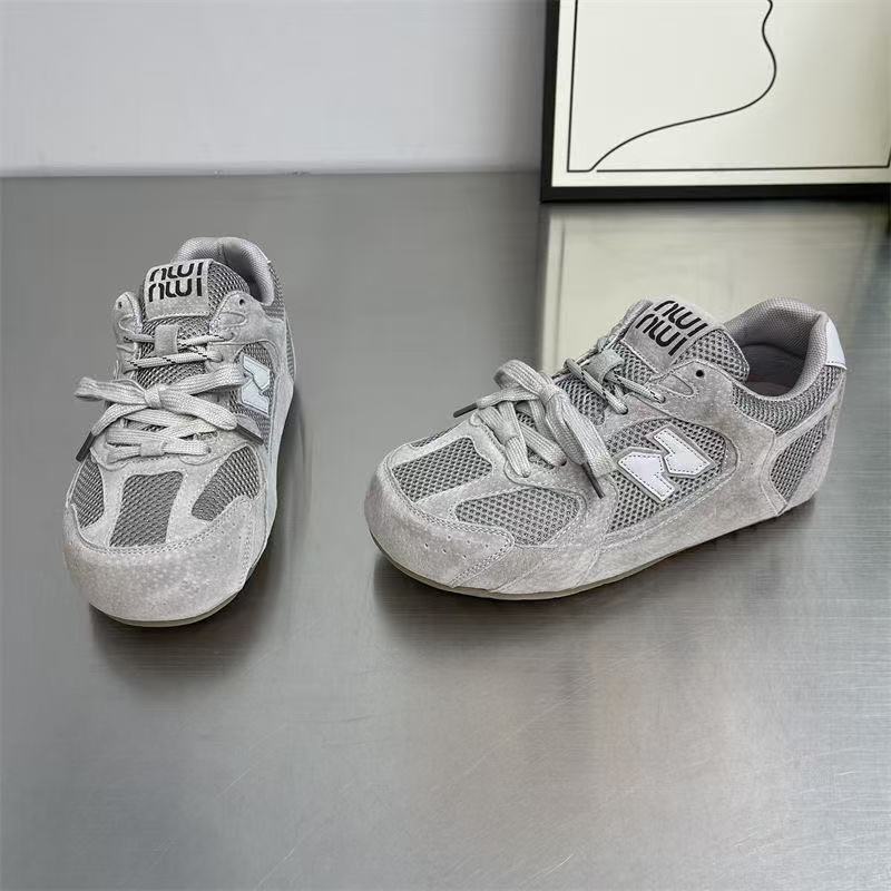 Mesh Forrest Gump shoes women's spring 2025 new retro flat-bottomed versatile sports training shoes breathable casual board shoes