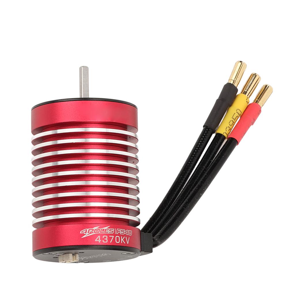 RC Car Brushless Motor F540 4370KV 4 Poles Sensorless Brushless Motor with Temperature Control Port