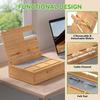 Pezin & Hulin Bamboo Docking Station, a Perfect Birthday Gift for Men, Father's Day, or Anniversaries. Organize Your Desk with This Convenient