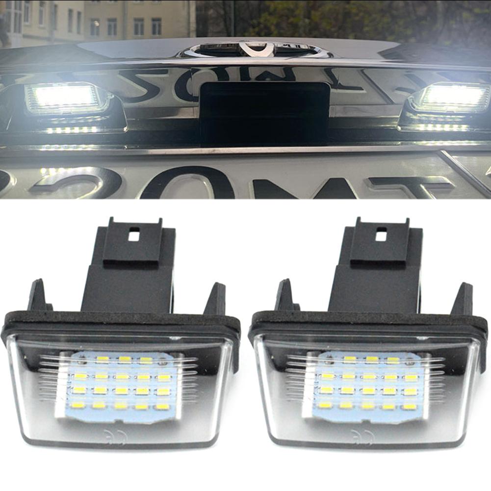 1/2 Stück Auto LED Kennzeichenleuchte Für Citroen C3 C4 C5 Berlingo Saxo Xsara Picasso Für Peugeot 206 207 306 307 308 5008