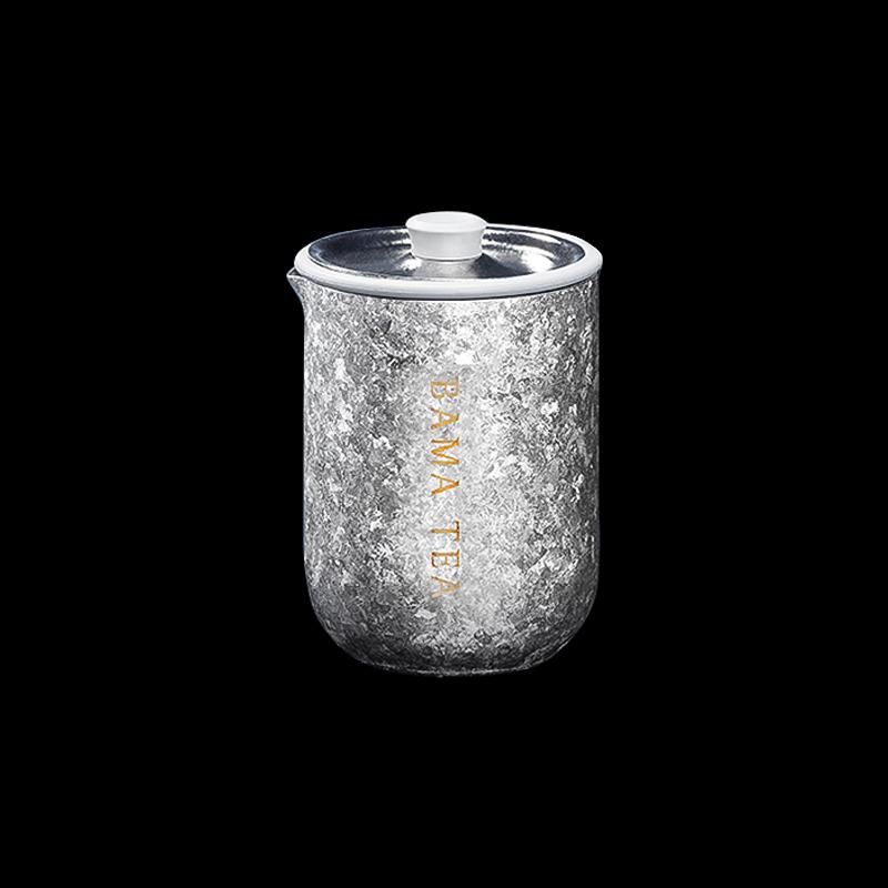 Bama Tea Titanium Portable Tea Set - Snowflake Silver