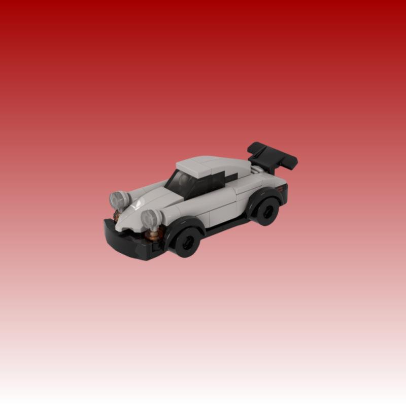 Building Block Mini Porsche 911Gt Sports Car Car Racing Model Assembled Toy Compatible