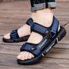 Summer new men's sandals men's trend casual black youth driving waterproof beach shoes dual-purpose cool slippers men