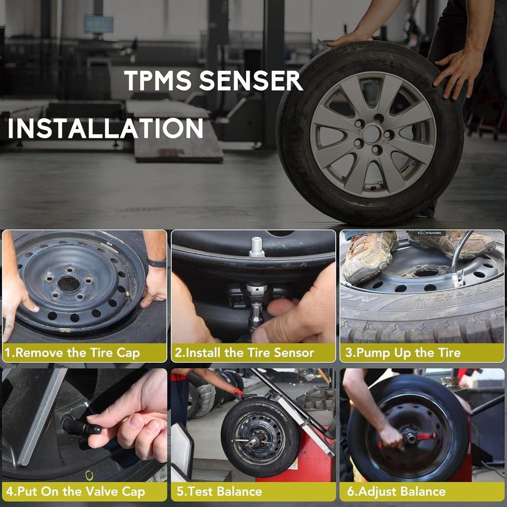 529332M000 315MHZ TPMS Reifendrucksensor Passend für Kia & Hyundai, Kia Soul Forte Optima Sorento Hyundai Accent Elantra GT Touring Sonata 529332M550