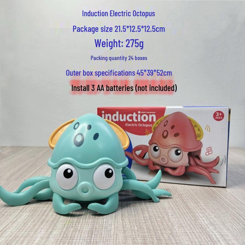 Electric Induction Crab Toy for Kids: Crawling and Obstacle-Avoiding Play