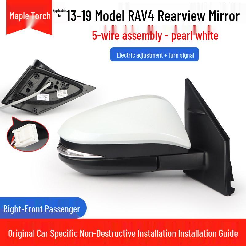 Kompatibel mit Toyota RAV4 Rückspiegel-Baugruppe 13-24 Modelle - Elektrische Verstellung mit 9 Drähten, Reflektierender Rückspiegel.