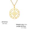 Moon Witch Knot Pendant Necklace for Women Men Stainless Steel Retro Hip Hop Jewelry Geometry Wedding Gift