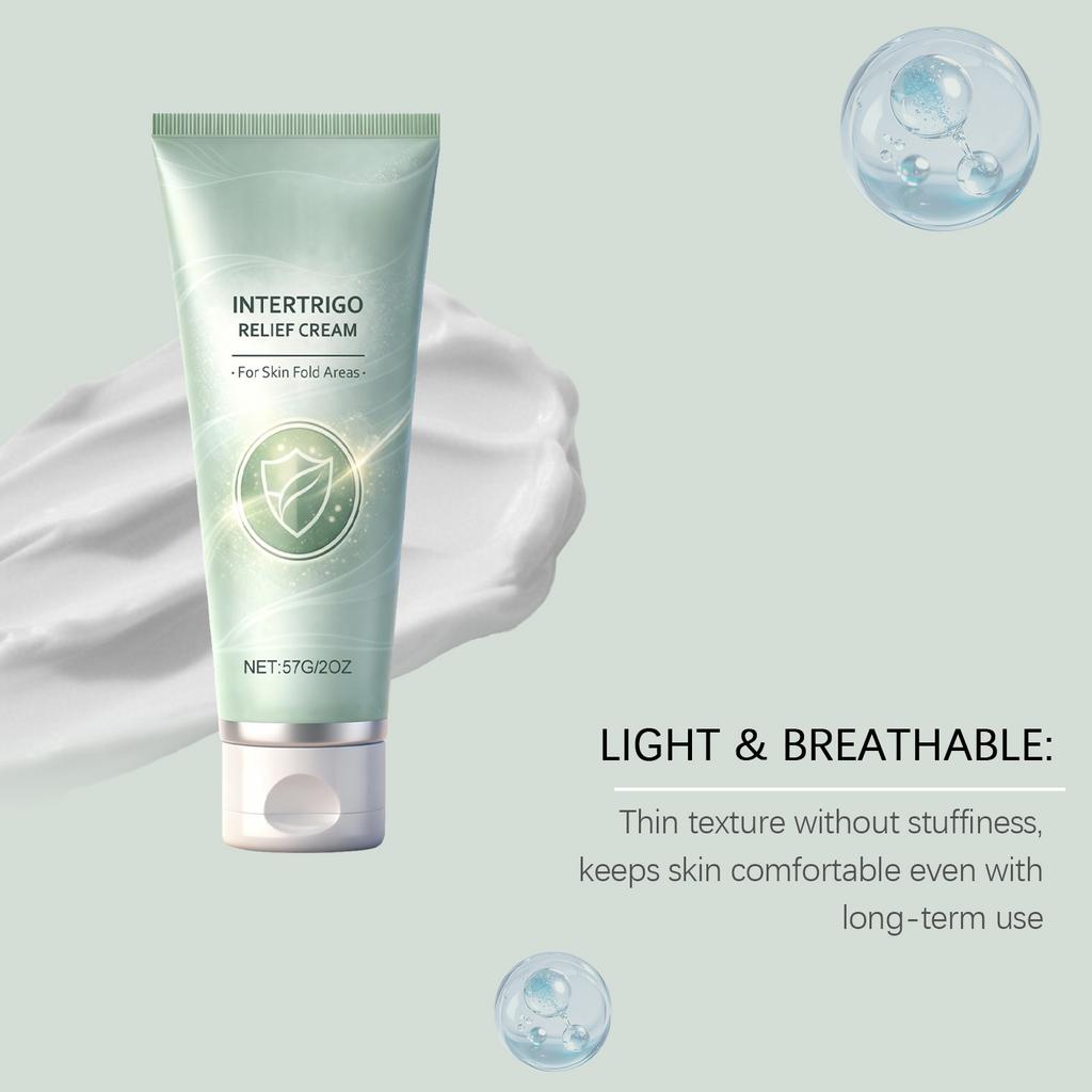 Hautfaltencreme 57g Beruhigende Nichtfettende Lotion Achselhöhlencreme für Damen Herren Reibungsreduzierung Feuchtigkeitsschutz Achselhöhle