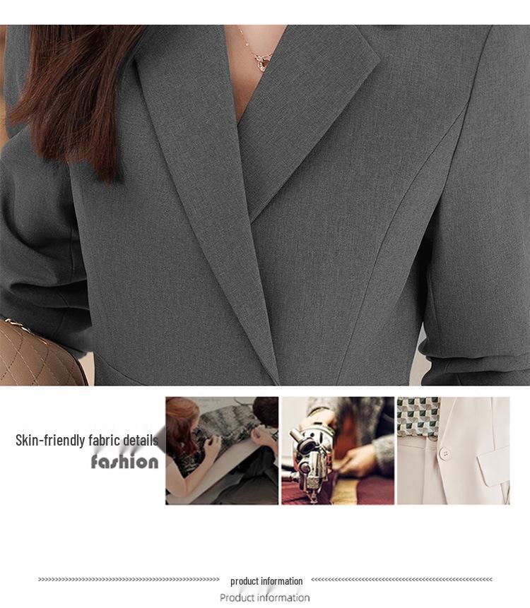 Women's Thickened Cotton-Lined Work Suit - Elegant New Style for Hotel, Jewelry Store, or Beauty Salon
